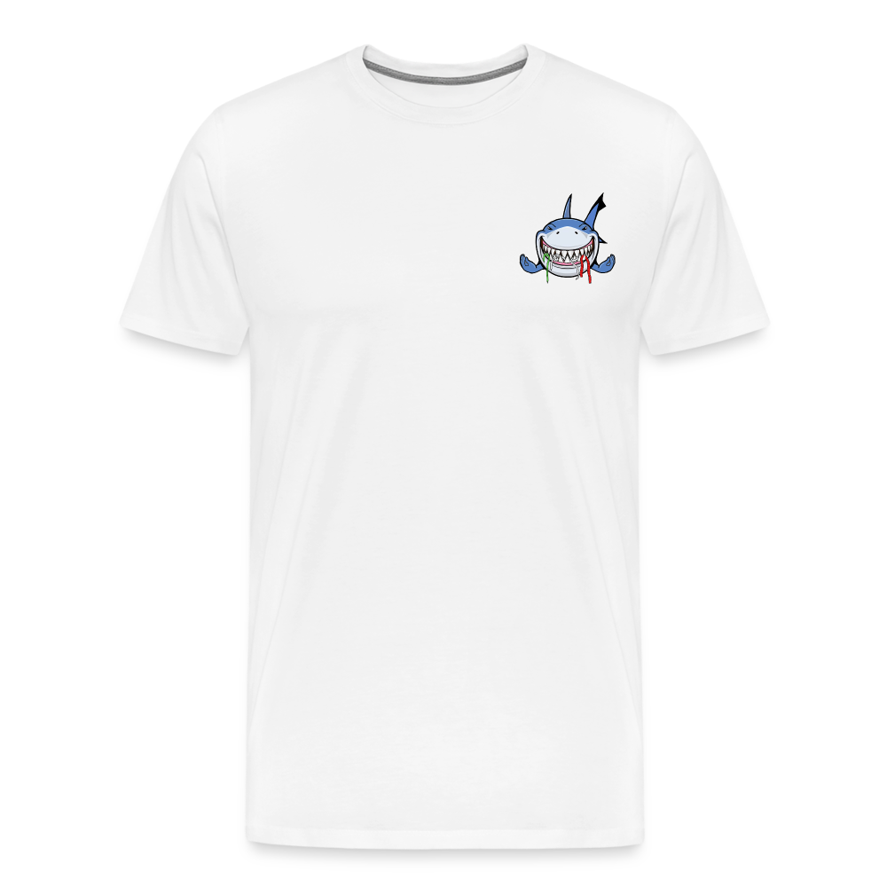 LIMITED EDITION Men's Italian Shark Tee - white