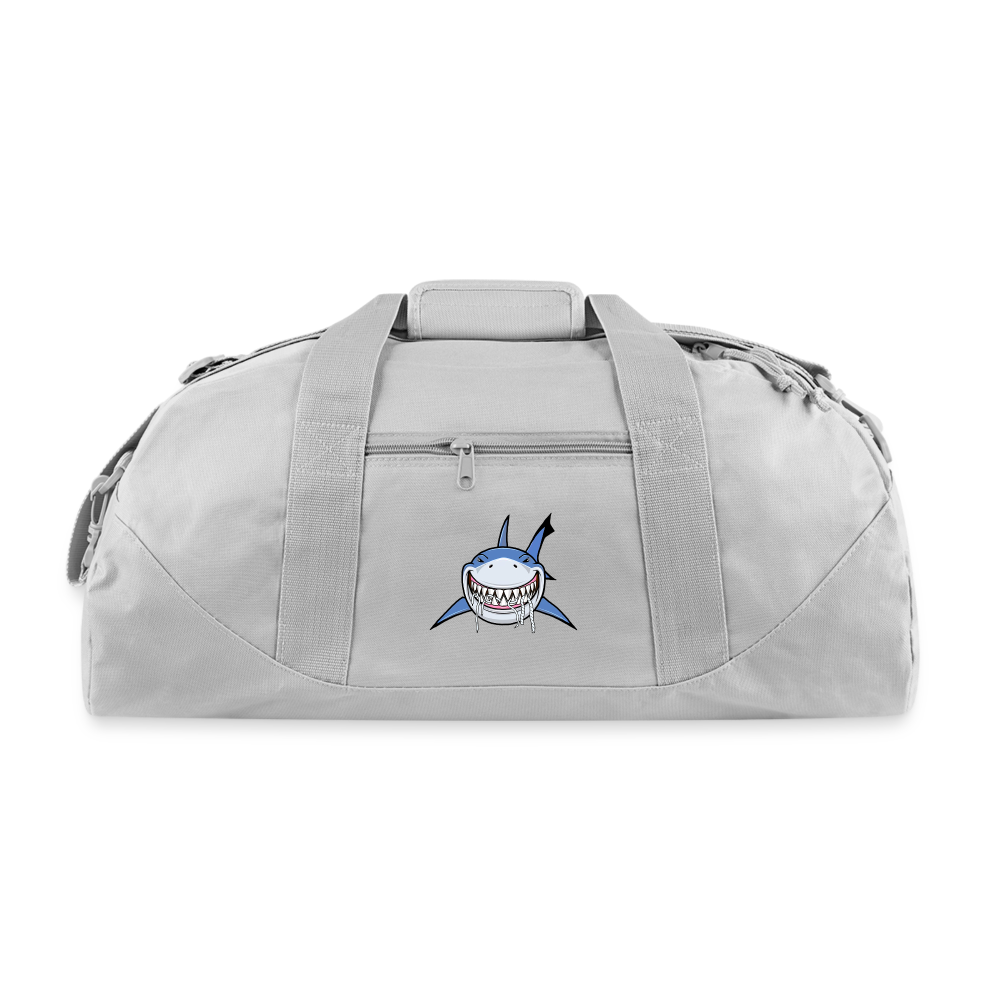 Classic Shark Logo Recycled Duffel Bag - gray