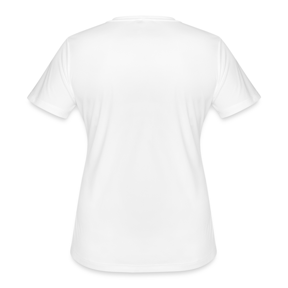 Women's Outlined Logo Moisture Wicking Performance T-Shirt - white