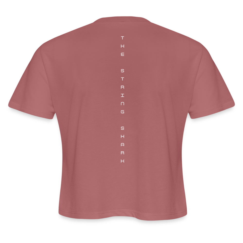 Women's Cropped T-Shirt - mauve
