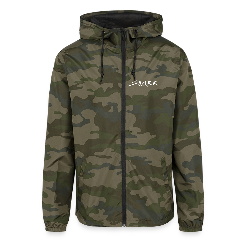 Lightweight Windbreaker Jacket - green camo