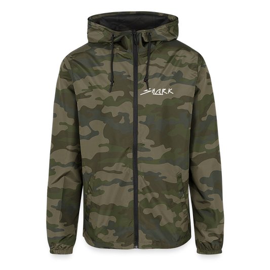 Lightweight Windbreaker Jacket - green camo