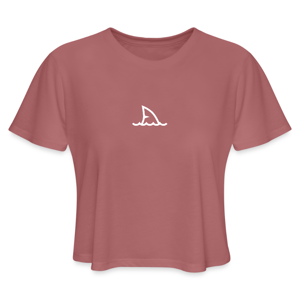 Women's Cropped T-Shirt - mauve