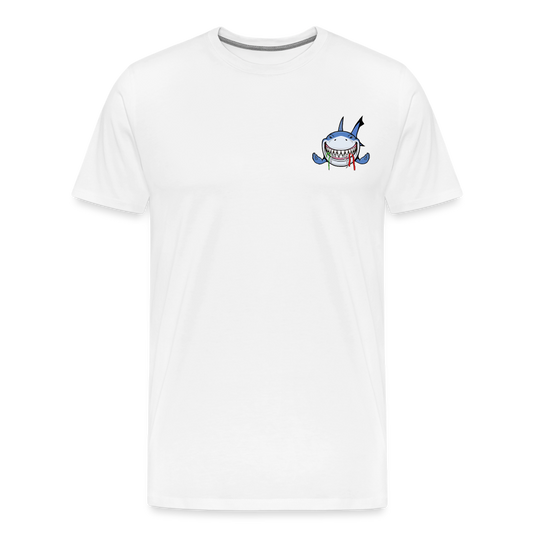 LIMITED EDITION Men's Italian Shark Tee - white