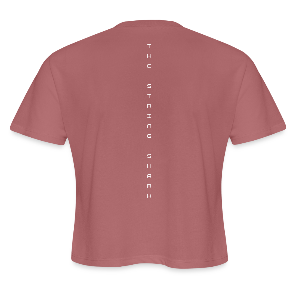 Women's Cropped T-Shirt - mauve