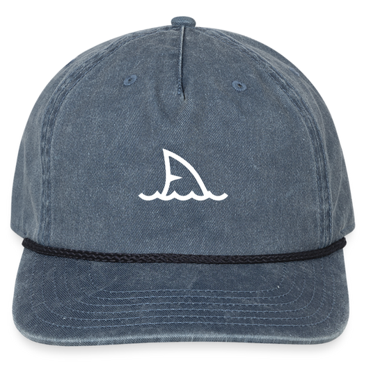 Vintage Washed Rope Cap - washed navy
