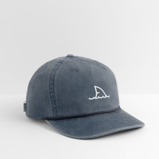 Vintage Washed Rope Cap - washed navy