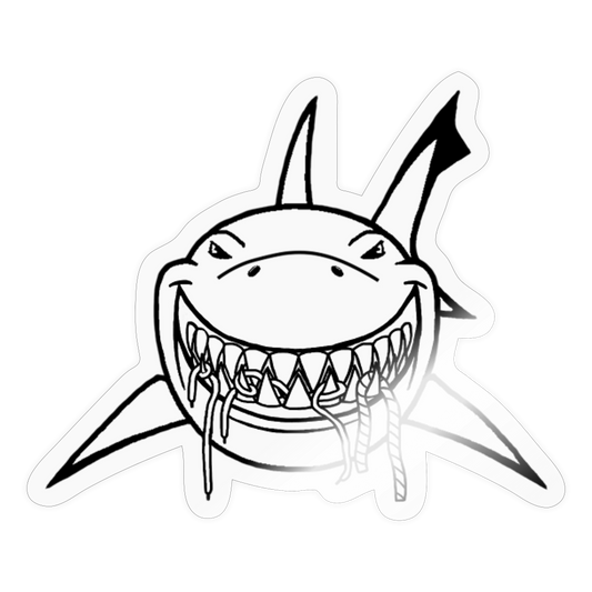 Logo Outline Sticker (Black) - transparent glossy