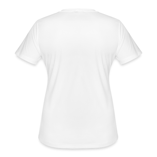 Women's Outlined Logo Moisture Wicking Performance T-Shirt - white